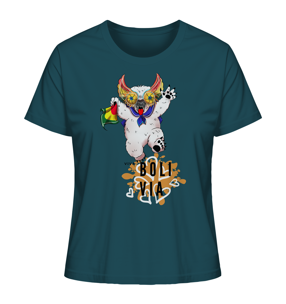 Ladies Shirt Oso Diablada - Organic Shirt (100% organic cotton, various colors)
