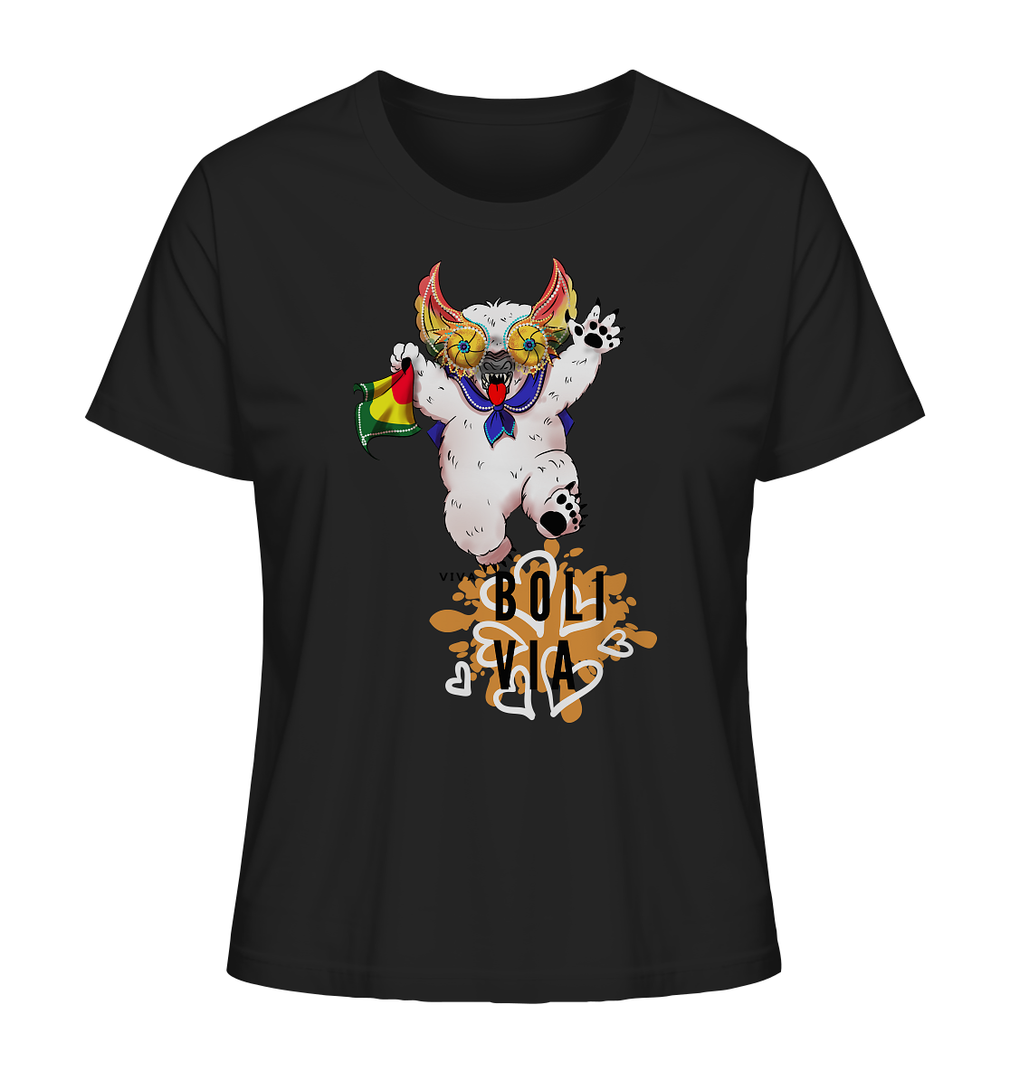 Ladies Shirt Oso Diablada - Organic Shirt (100% organic cotton, various colors)