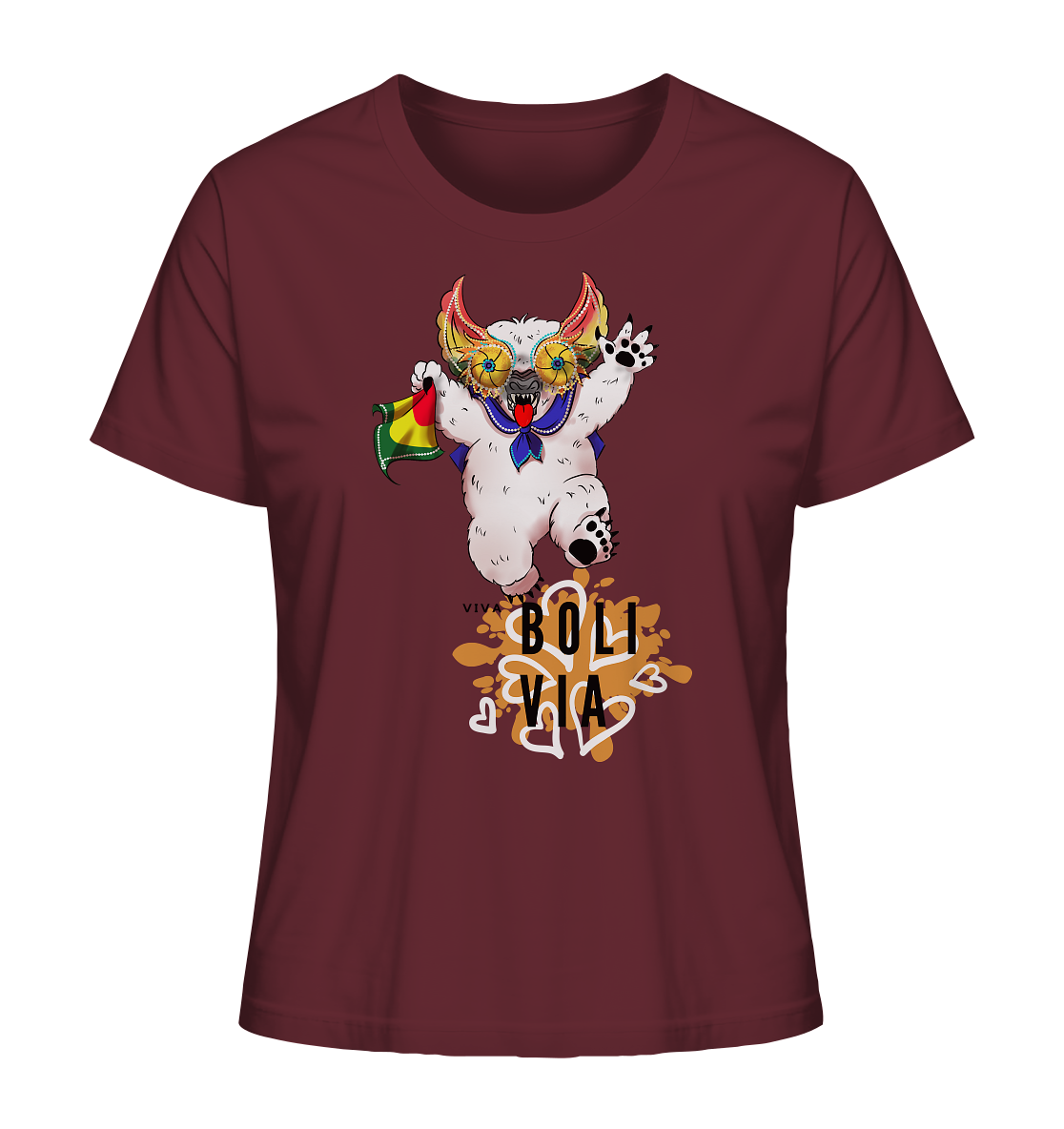 Ladies Shirt Oso Diablada - Organic Shirt (100% organic cotton, various colors)