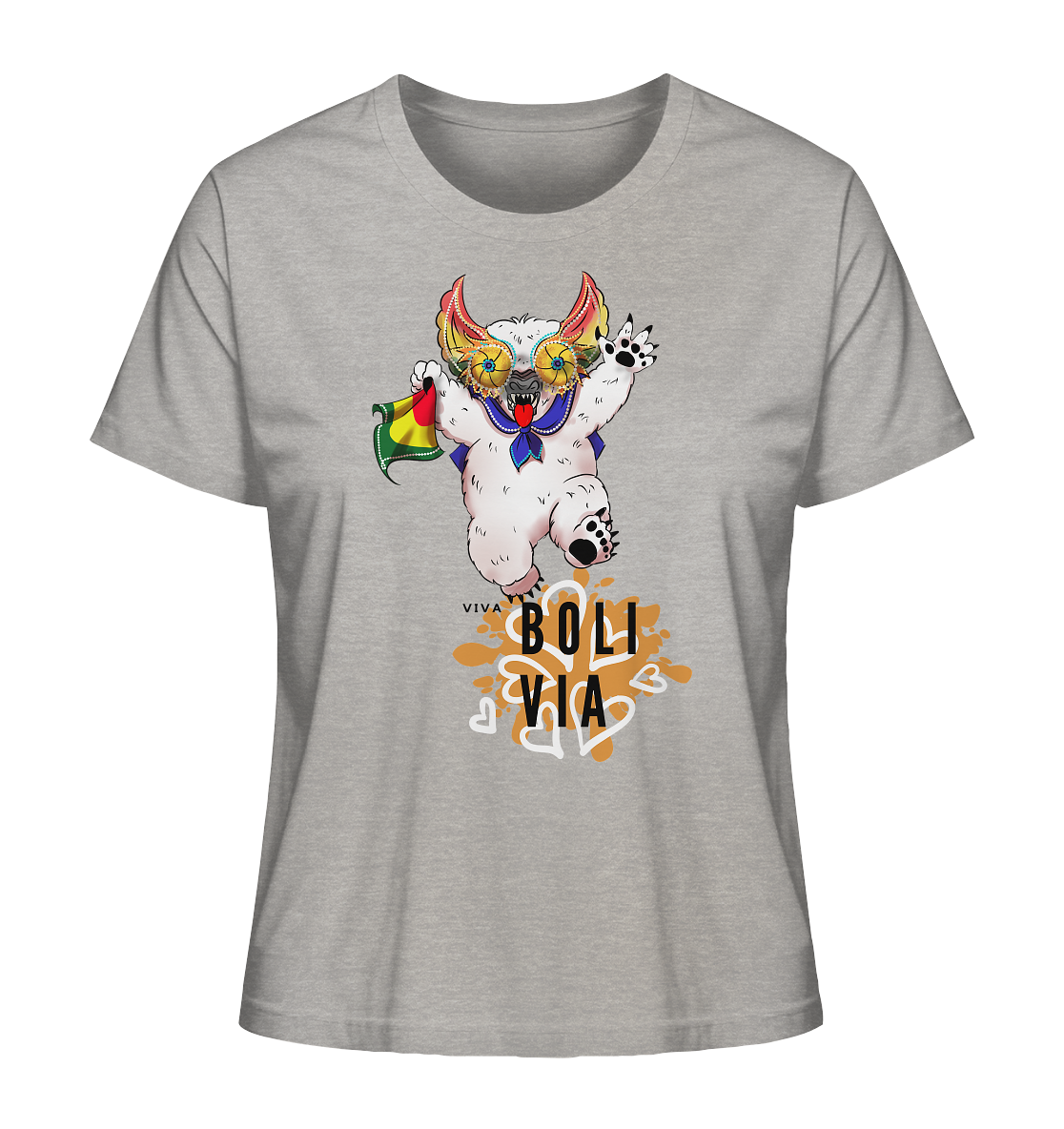 Ladies Shirt Oso Diablada - Organic Shirt (100% organic cotton, various colors)