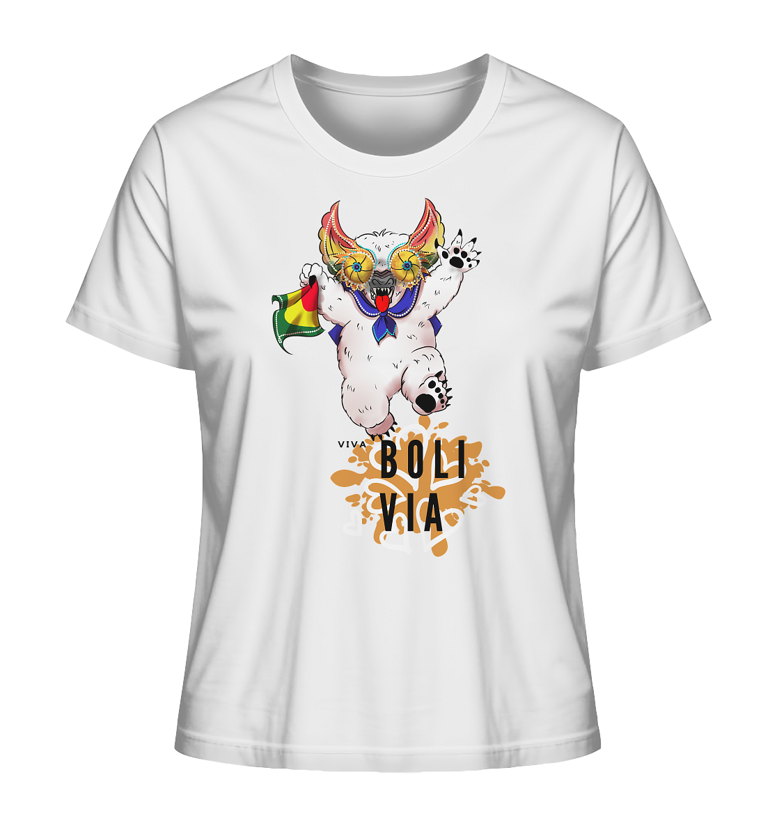 Ladies Shirt Oso Diablada - Organic Shirt (100% organic cotton, various colors)