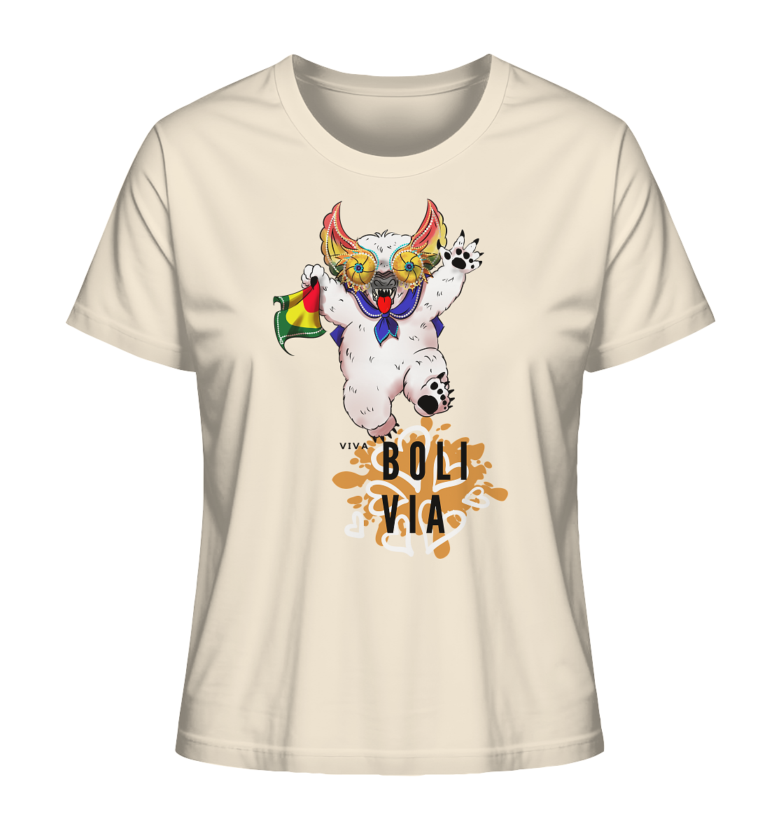 Ladies Shirt Oso Diablada - Organic Shirt (100% organic cotton, various colors)