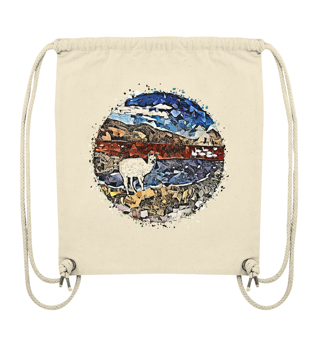 Laguna Colorada Drawstring Bag - Organic (80% recycled cotton, various colors)
