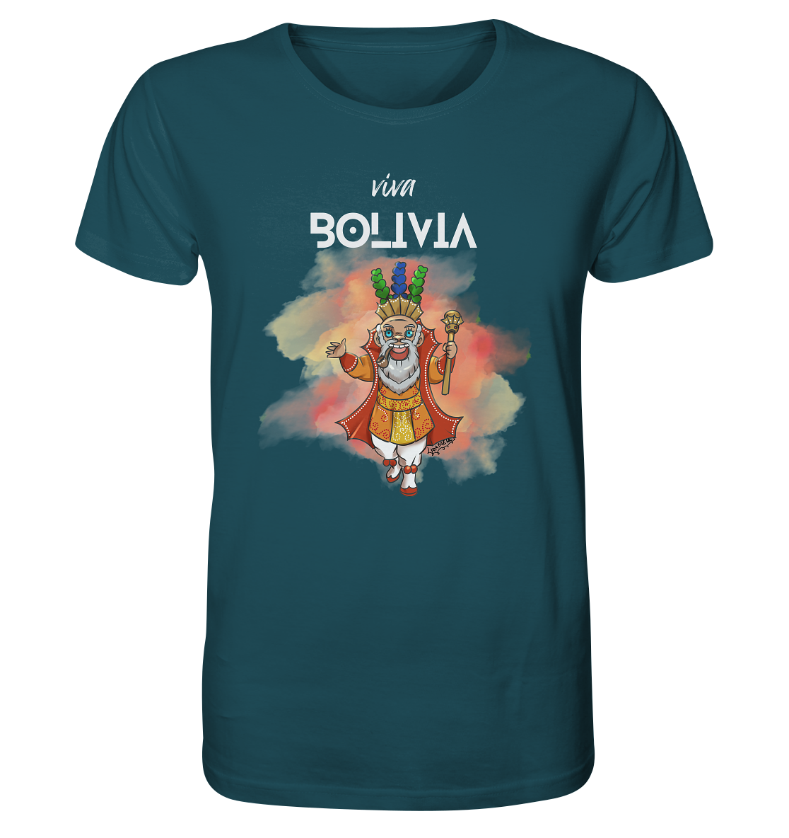T-Shirt Moreno Viva Bolivia - Organic Shirt (100% organic cotton, various colors)