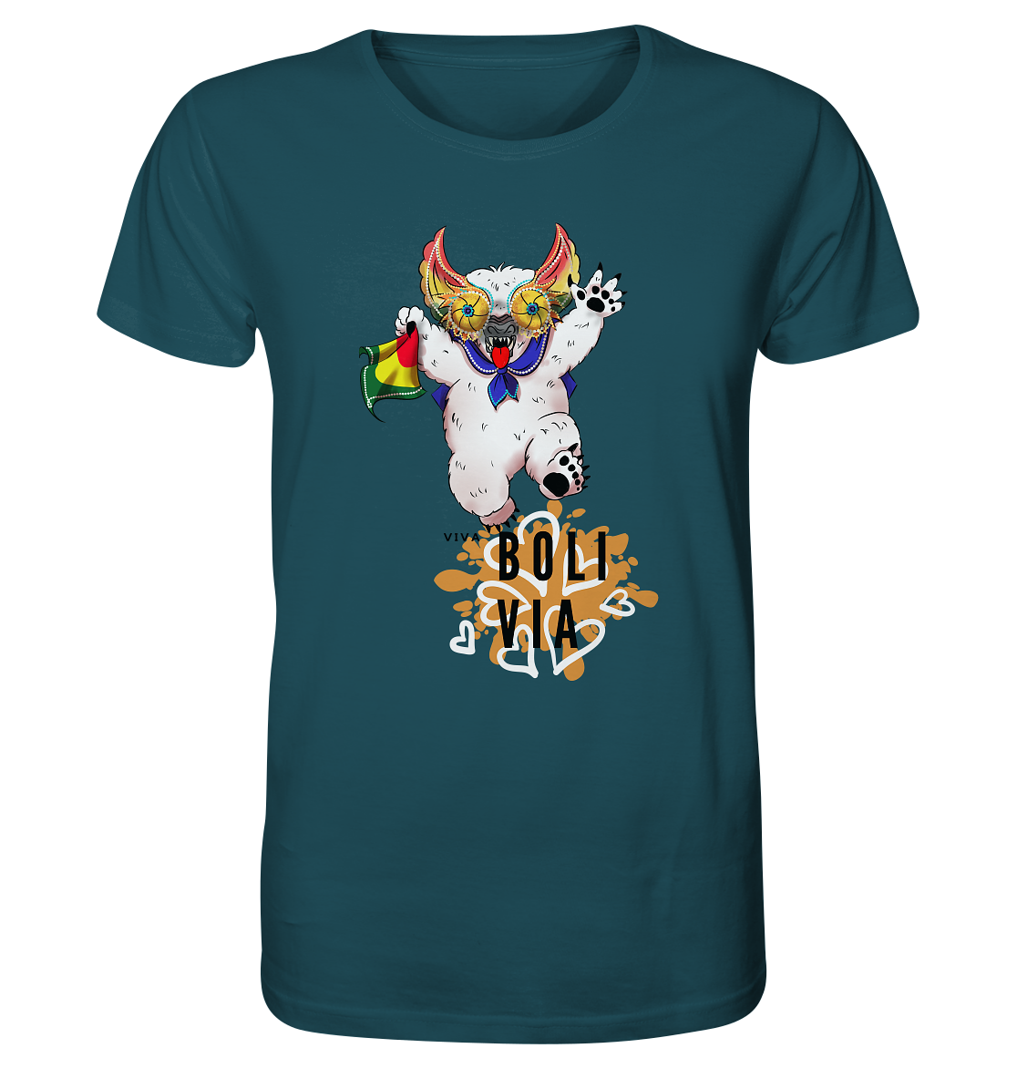 T-Shirt Oso Diablada - Organic Shirt (100% organic cotton, various colors)