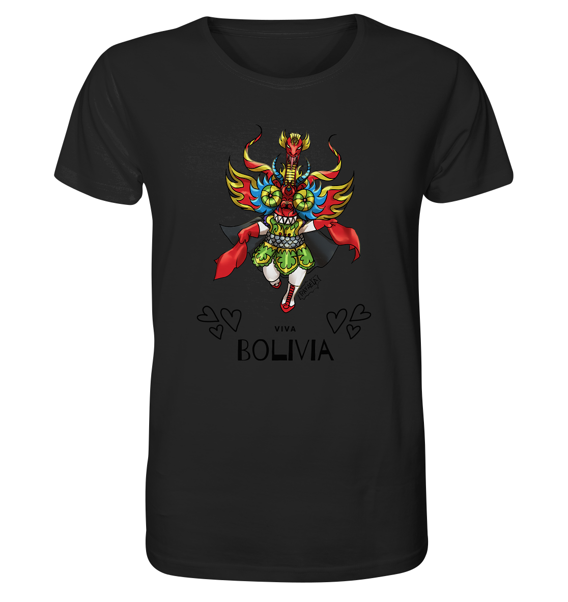 T-Shirt Diablo Viva Bolivia - Organic Shirt (100% organic cotton, various colors)