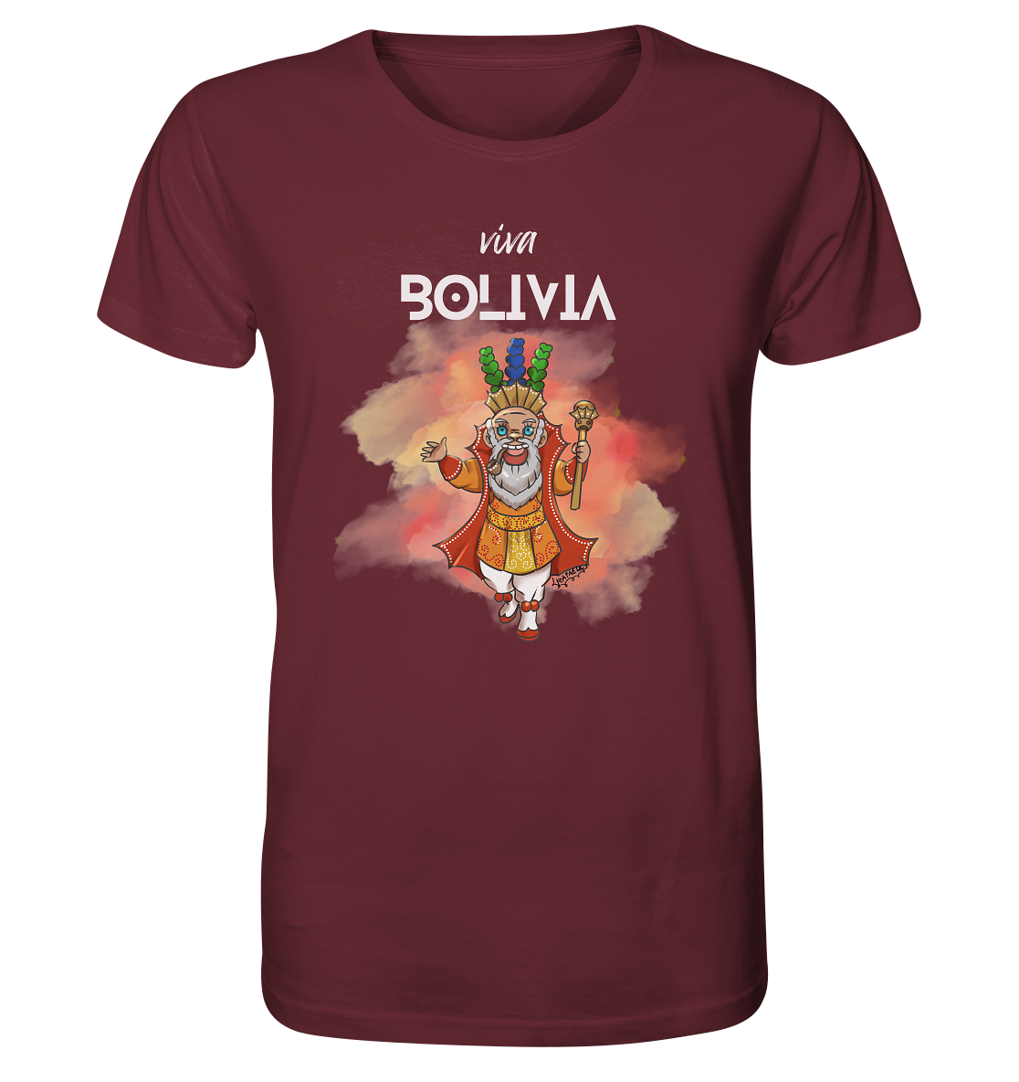 T-Shirt Moreno Viva Bolivia - Organic Shirt (100% organic cotton, various colors)
