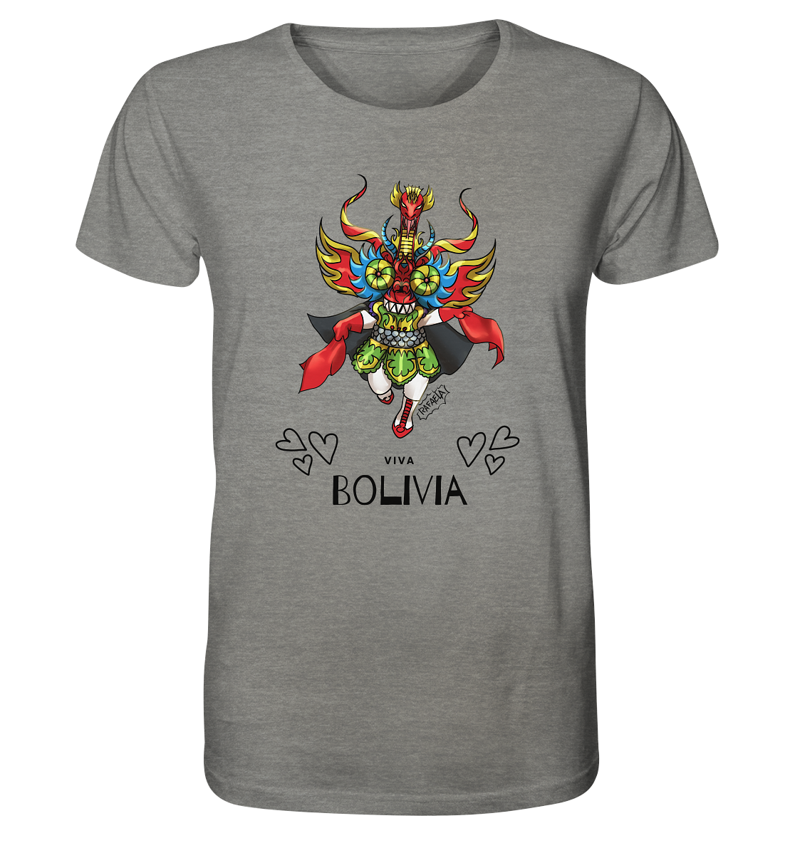 T-Shirt Diablo Viva Bolivia - Organic Shirt (100% organic cotton, various colors)