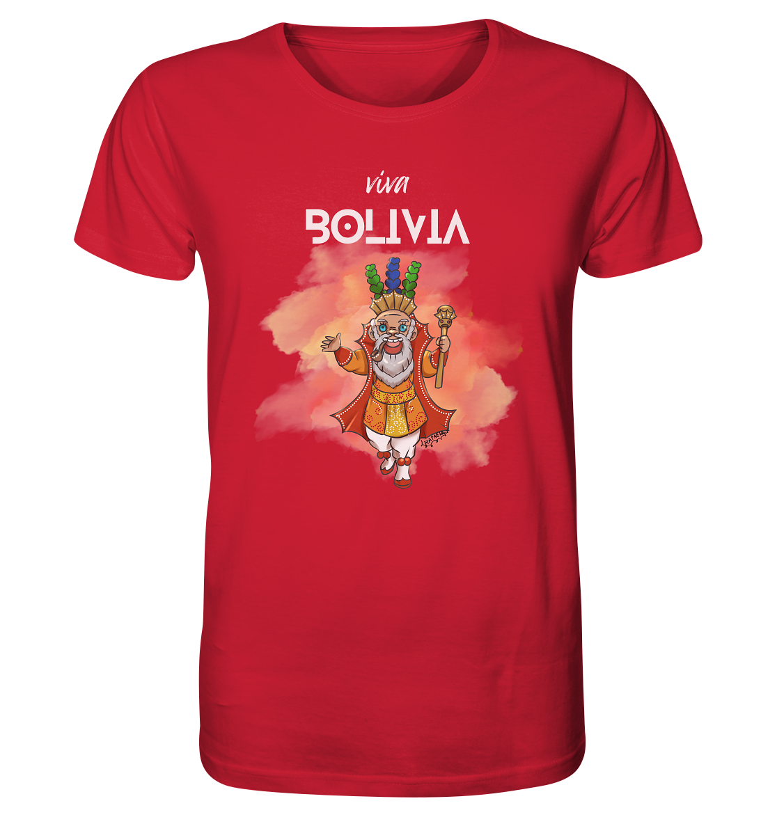 T-Shirt Moreno Viva Bolivia - Organic Shirt (100% organic cotton, various colors)