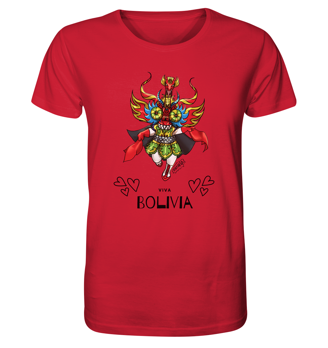 T-Shirt Diablo Viva Bolivia - Organic Shirt (100% organic cotton, various colors)