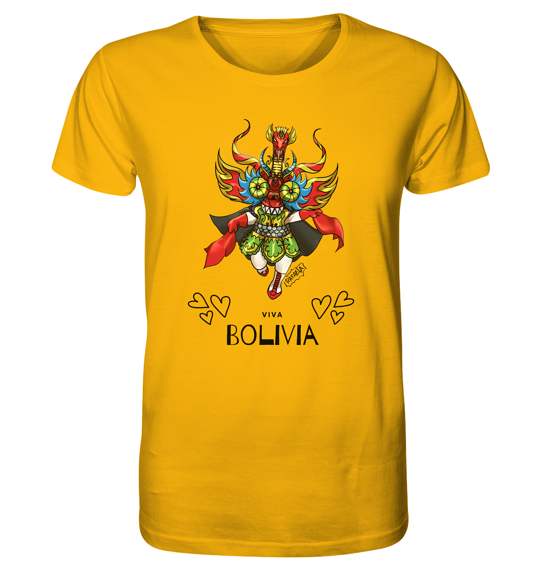 T-Shirt Diablo Viva Bolivia - Organic Shirt (100% organic cotton, various colors)