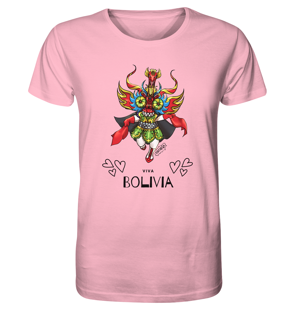 T-Shirt Diablo Viva Bolivia - Organic Shirt (100% organic cotton, various colors)