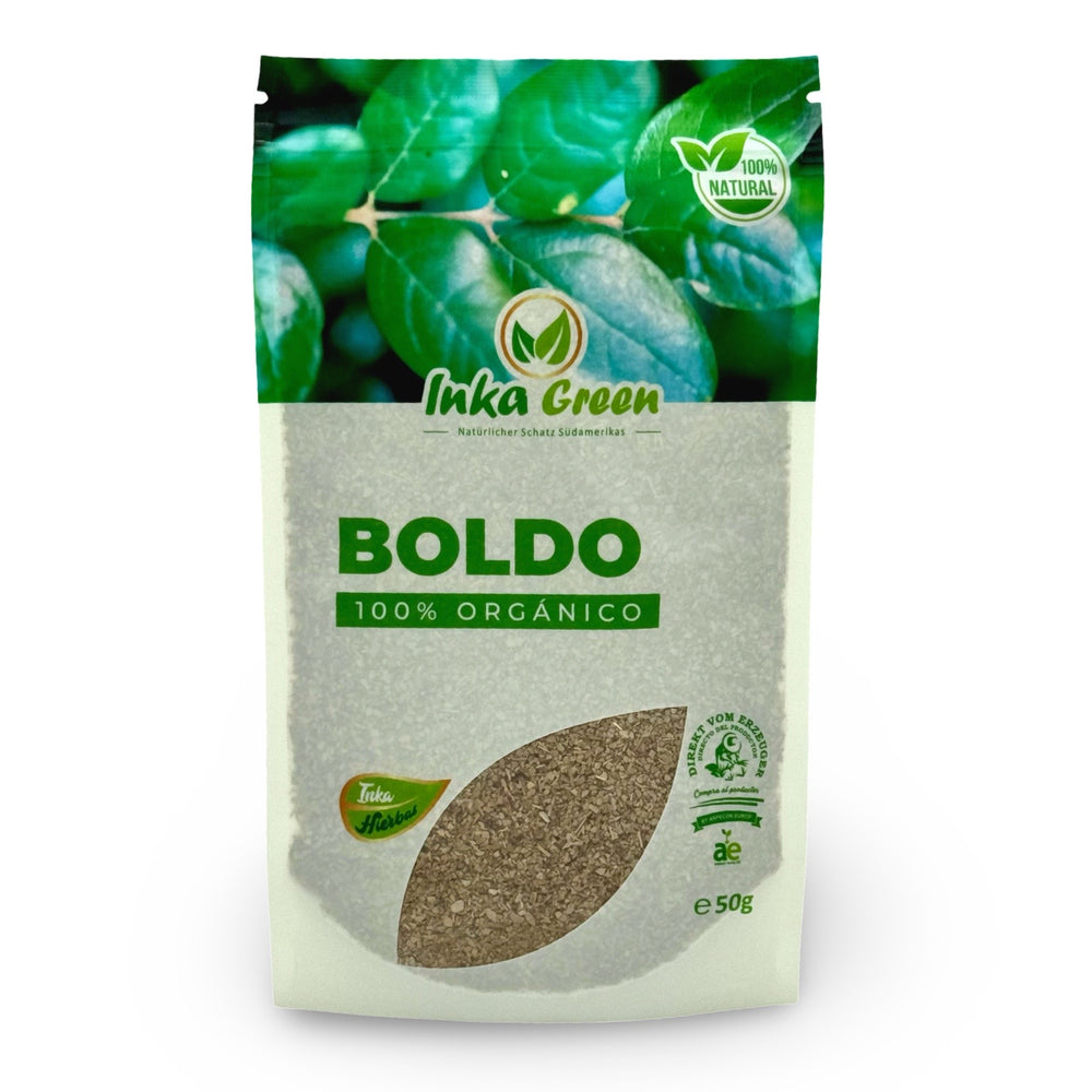 Boldo Leaves Inka Green (Dried & Ground, 50 g)
