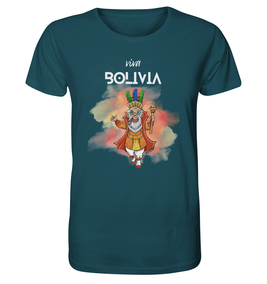 
                  
                    Camiseta Moreno Viva Bolivia - Camiseta Orgánica (100% algodón orgánico, diferentes colores)
                  
                