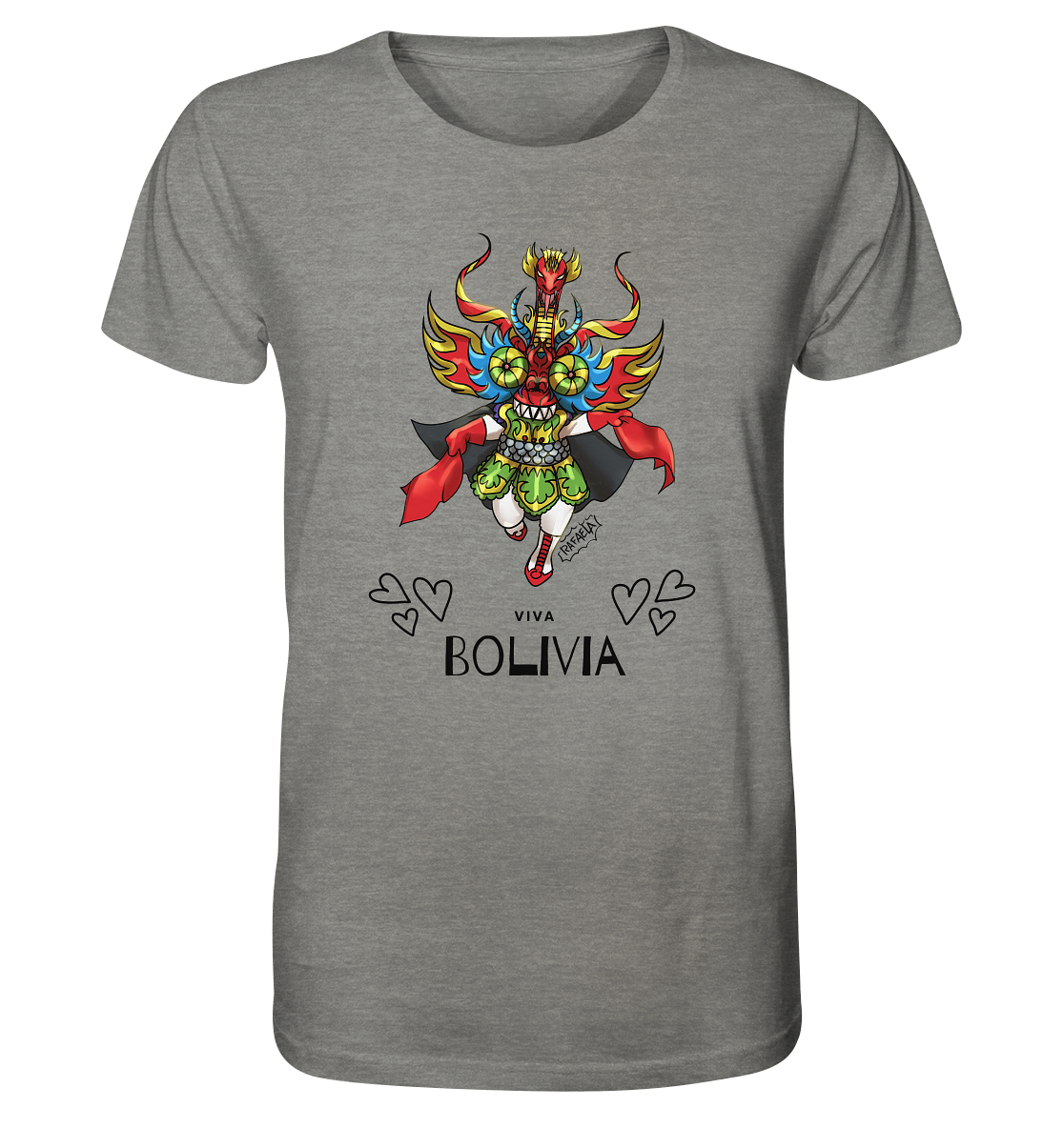 
                  
                    Camiseta Diablada Viva Bolivia - Camiseta Orgánica (100% algodón orgánico)
                  
                