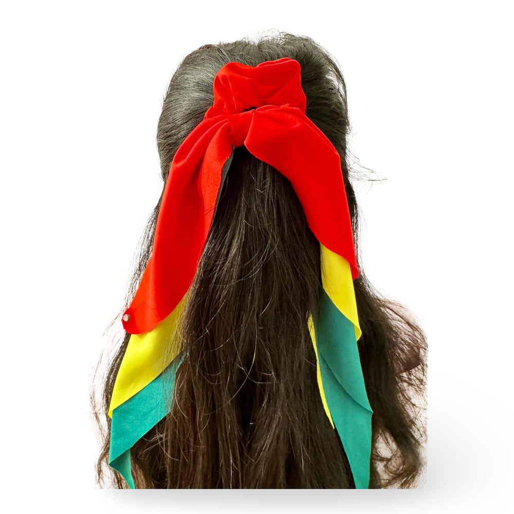Bolivianisches Haarband / Scrunchie mit Schleife