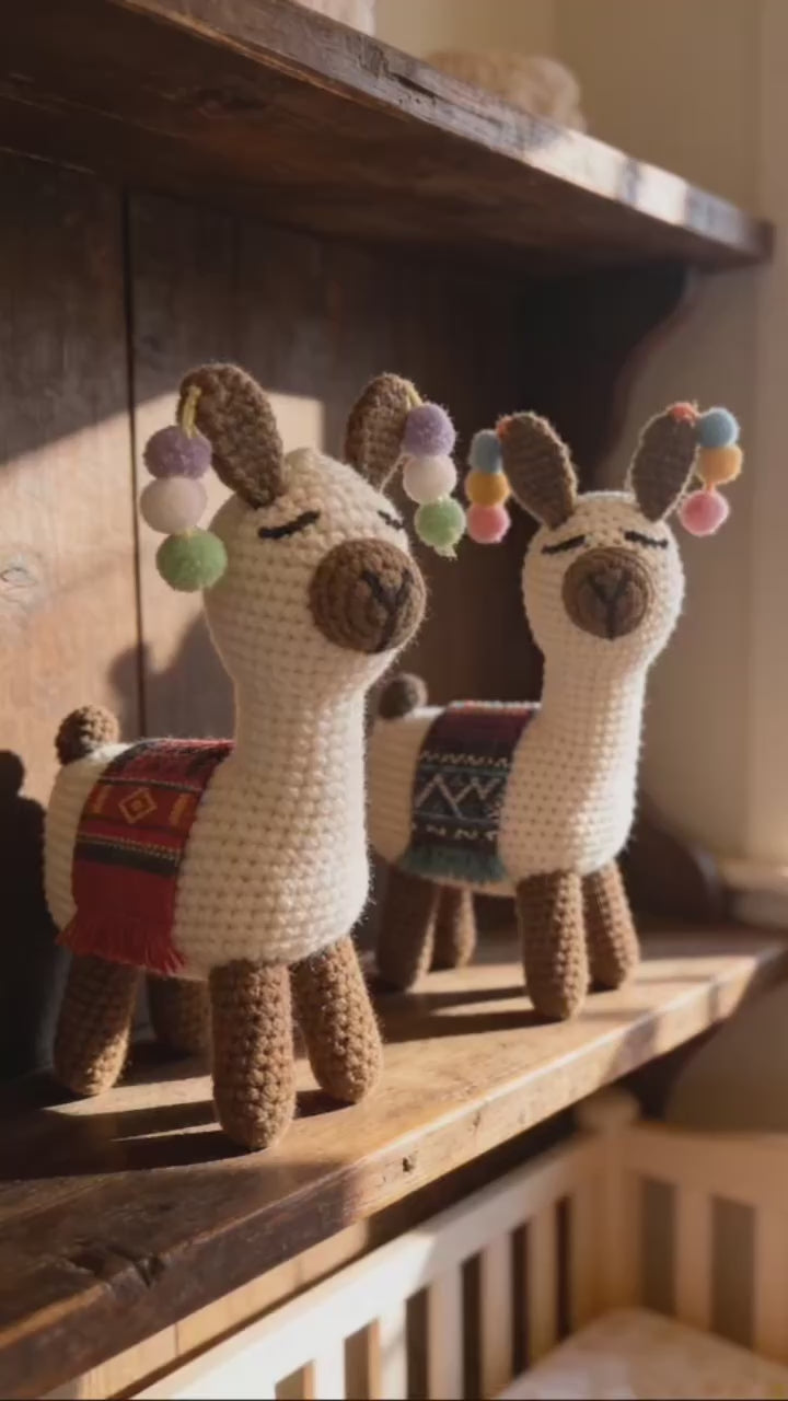 Gehäkeltes Lama (Amigurumi, handgemacht, verschiedene Designs)
