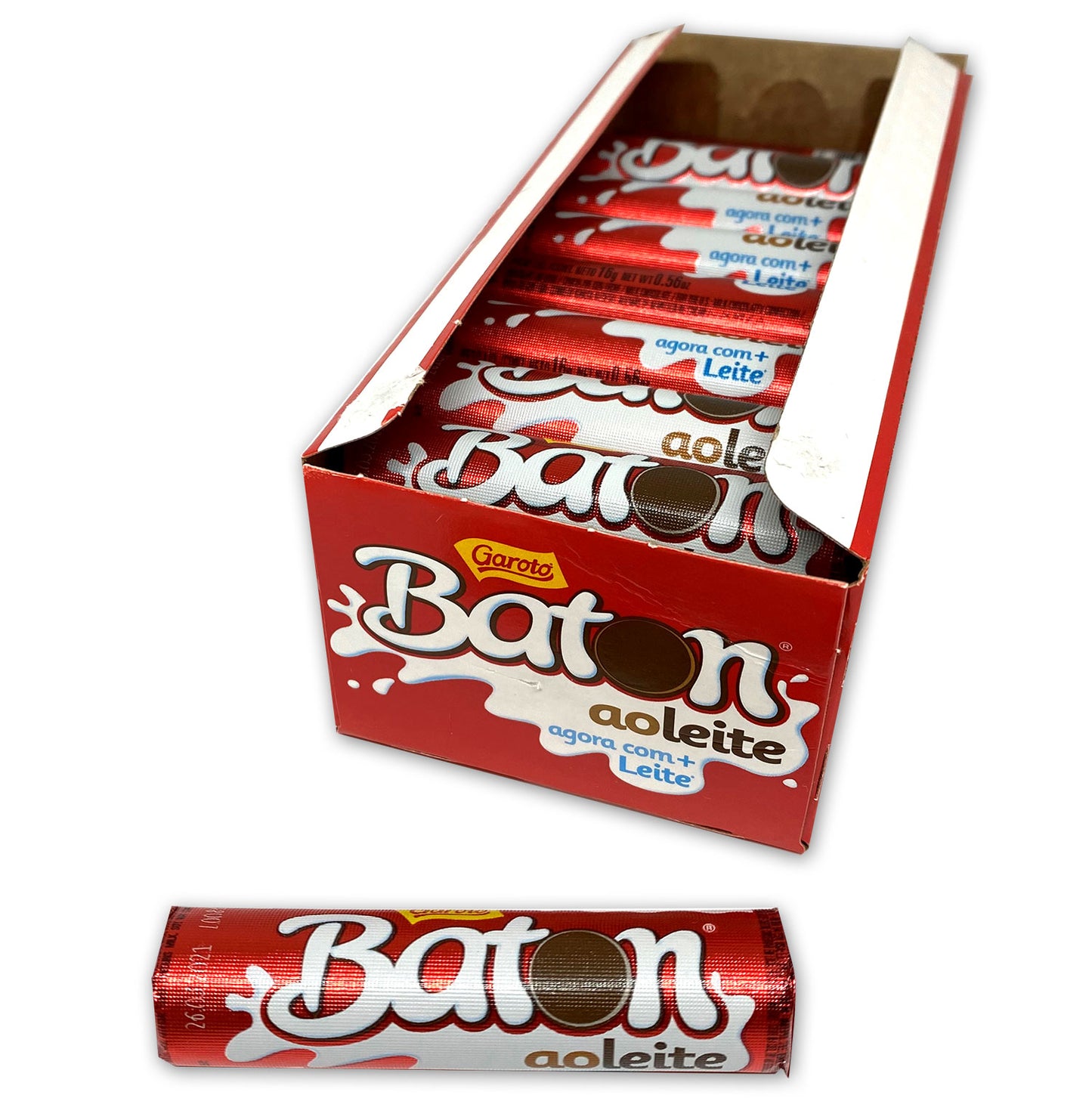 
                  
                    Baton ao Leite Milchschokolade (Stk. 16 g)
                  
                