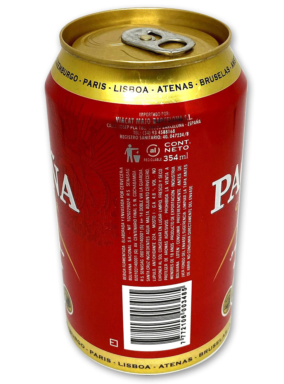 
                  
                    Cerveza Paceña Dose Rückseite
                  
                
