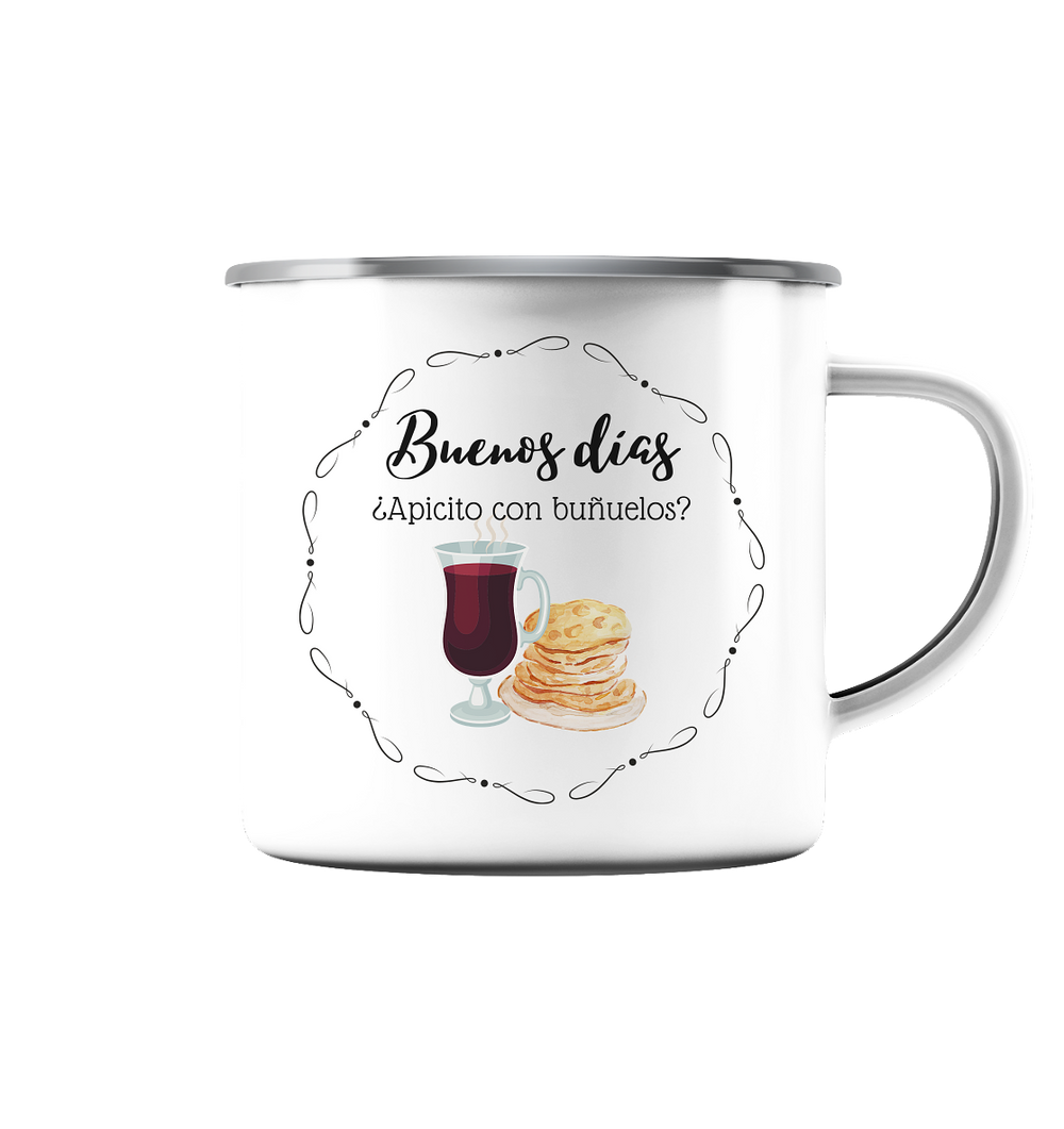 Cup Api & Buñuelos (esmalte) - taza esmaltada