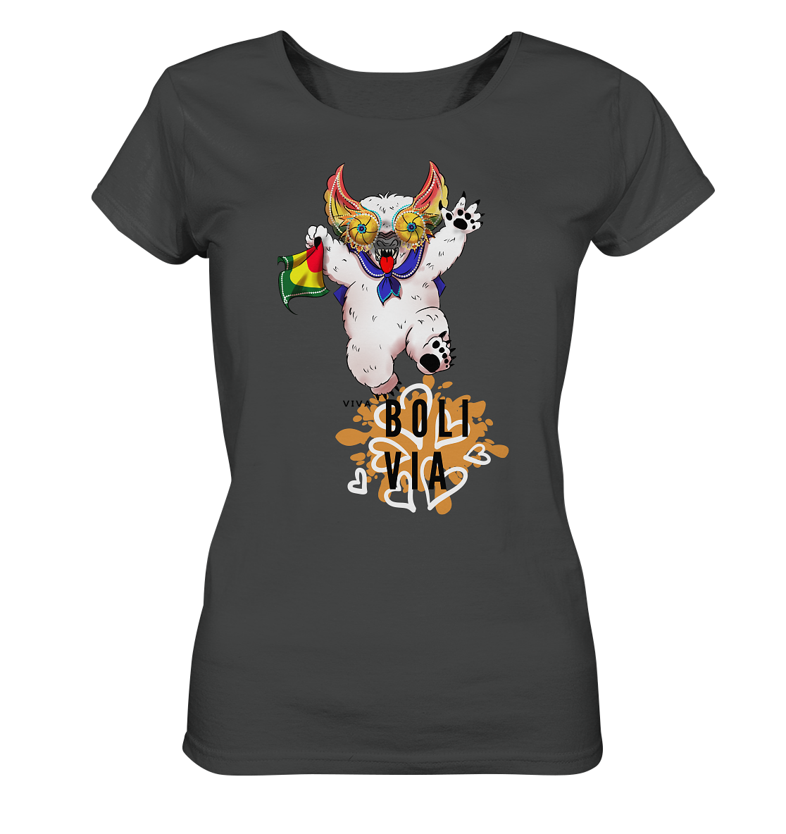 
                  
                    Camisa Lady Oso Viva Bolivia - Camisa Orgánica (100% algodón orgánico, diferentes colores)
                  
                