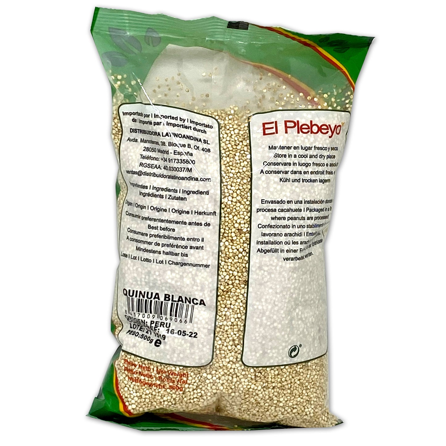 
                  
                    Quinoa El Plebeyo Rückseite
                  
                